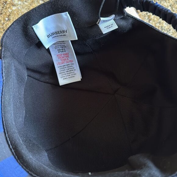 Burberry blue/black check baseball cap. Unisex. One size 8-12Y. New, with tag. - Picture 5 of 6